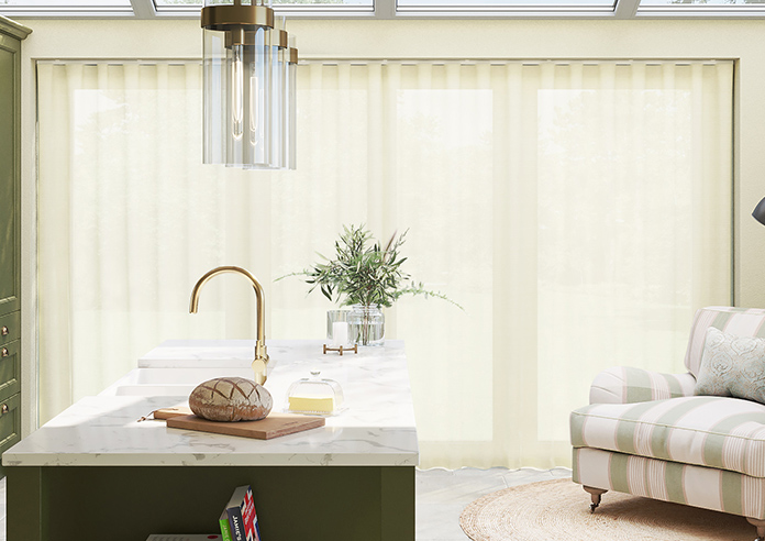 Sahara Voile, Metallic Cream - Made to Measure Curtains - Image 7